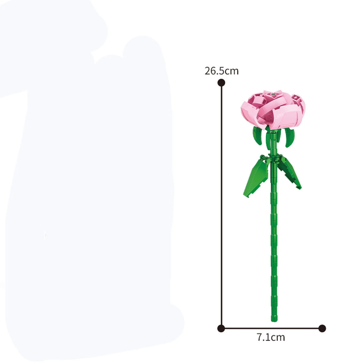 13 Stijlen Mooie Bloemen Bouwstenen Roos Valentijnsdag Lavendel Perzik Lelietje-van-dalen Tulp Bakstenen Doe-Het-Zelf Huisdecoraties