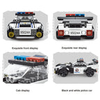 Super Police City Plane Dual-Rotor Helicopter Famous Car SWAT Building Blocks DIY MOC Classic Model Bricks for Children Kits