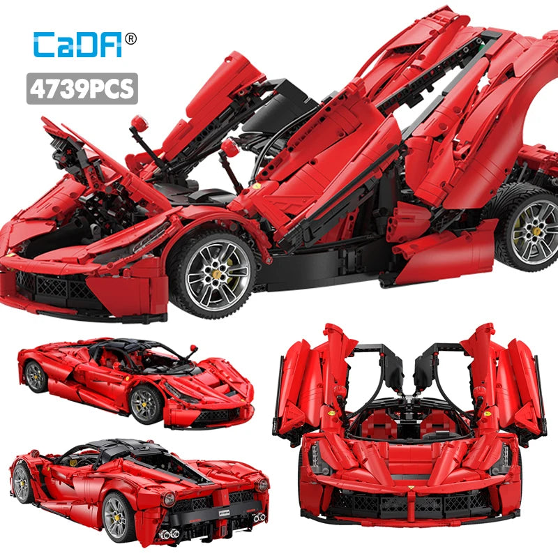 Cada 4739PCS Technical City Racing Car Hypercar Model Building Blocks Sportscar Vehicle Bricks Toys Children Kids Gifts - CADA BRICKS®