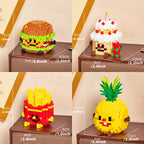 Food styling, mini building block toys, fruit stacking, desktop decoration, collection, collage, cute models, Christmas gifts - CADA BRICKS®