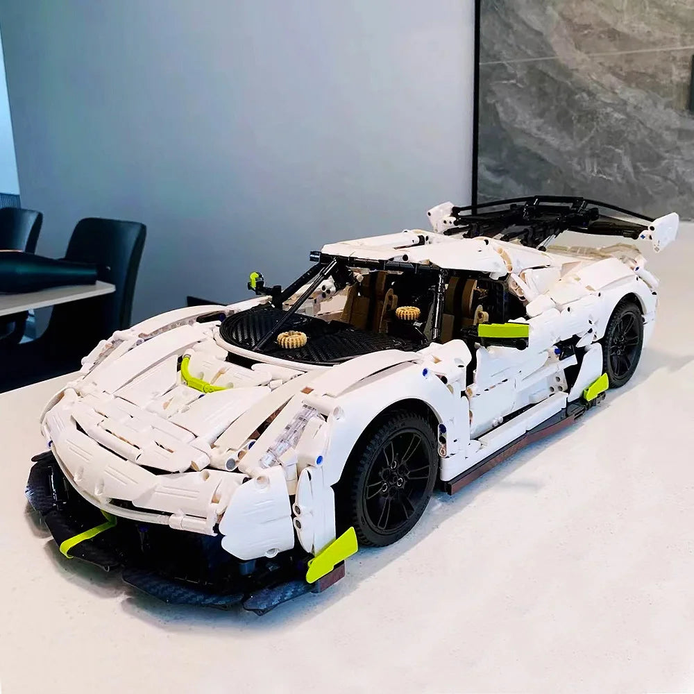 LEGO Koenigsegg 4346 DELER MOC CaDa C61048 Fantasma Sportsbil 1:8 Technic Modell