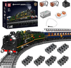 MOULD KING 12025 Technical Remote Control Orient Express Set French Railways SNCF 231 Steam Locomotive Building Blocks Toy Set