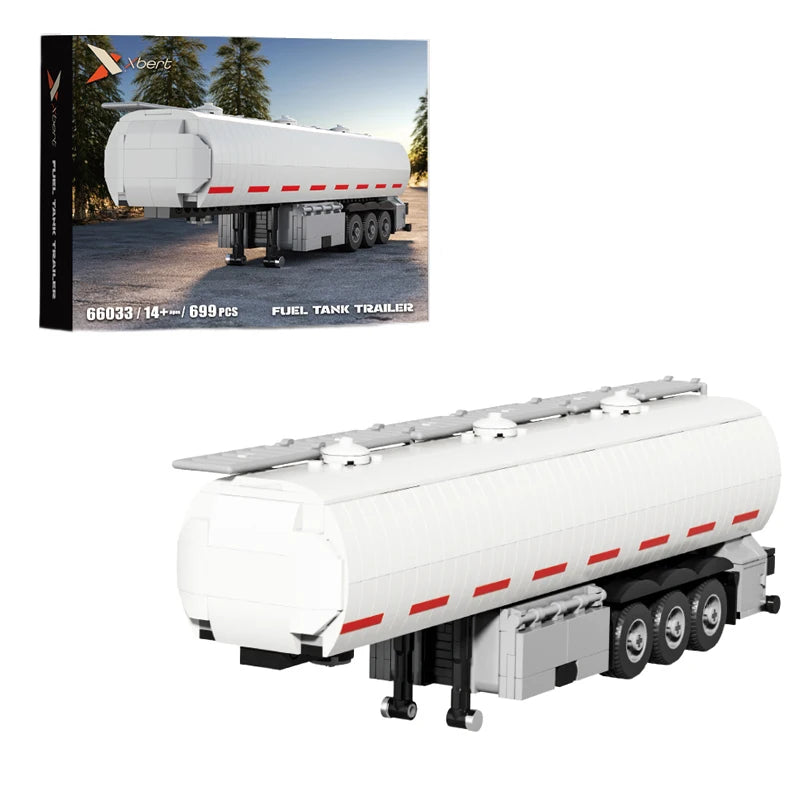 421PCS European Truck Head Building Blocks Connectable Container Trailer Model Bricks Educational DIY Toys For Children's Gifts