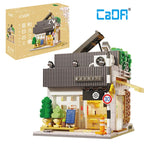 1116Pcs Cada LED City Japanese Style Summer Restaurant Coffee House Building Blocks Friends Light Shop Bricks Toys Children Gift - CADA BRICKS®