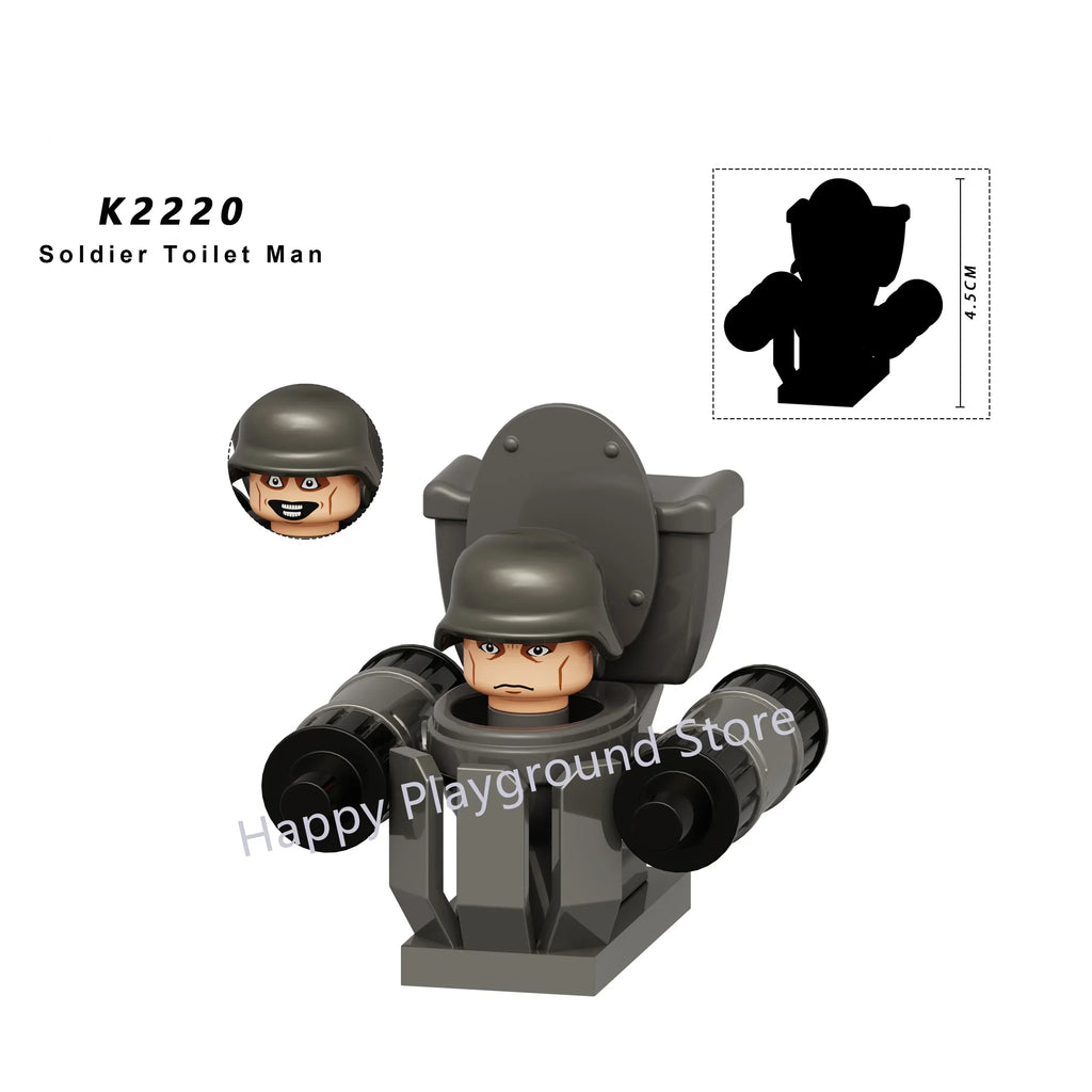 New KDL SWAT Skibidi Toilet Man Figures Anime Block Toys TvMan Titan Cameraman Speakerman Bricks Model Toy For Kid Birthday Gift - CADA BRICKS®