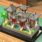 Suzhou garden three in one ancient style architecture adult high difficulty huge assembly block set children's toy birthday gift