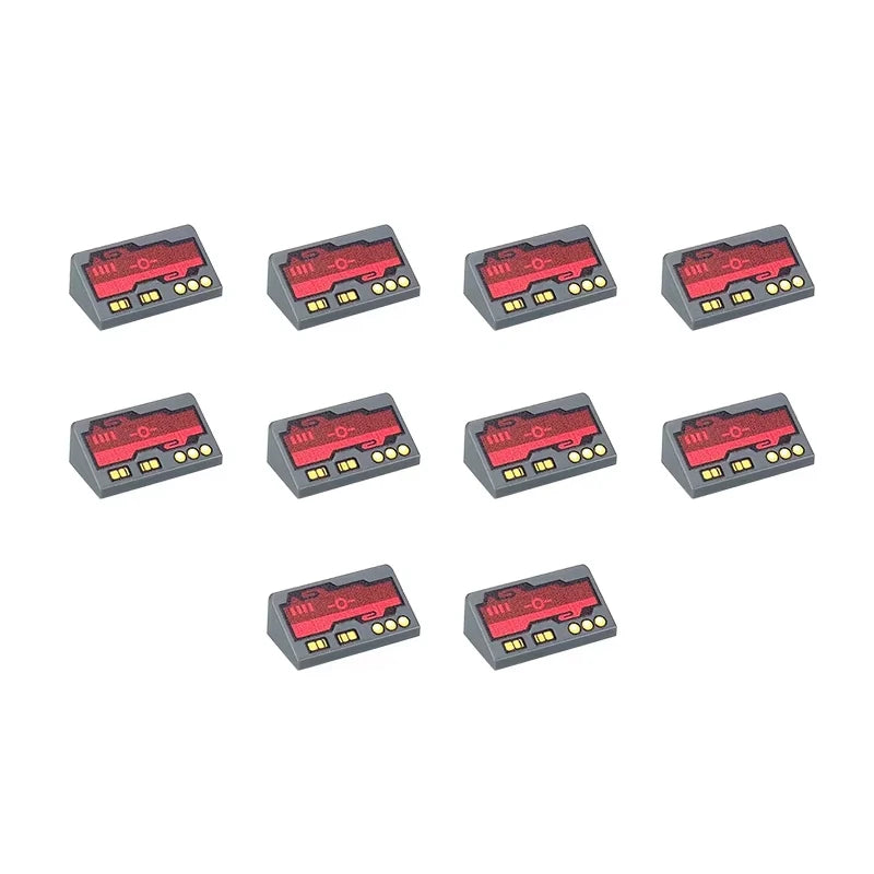 City Printed Accessories Building Blocks Computer Controller Monitor Keyboard Dashboard Mobile Phone Radio Mini Bricks Kids Toys - CADA BRICKS®