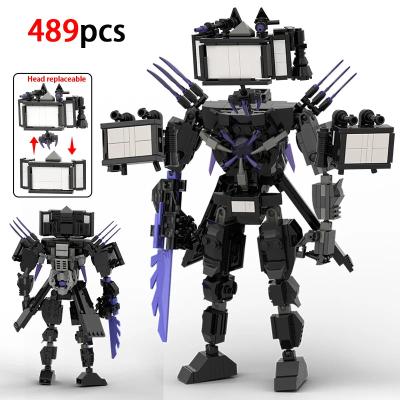 Christmas toys Skibidi Toilet The Audio Man and TV Titan Man Speakerman Moc Building Blocks For Toys DIY Bricks Toy Set - CADA BRICKS®