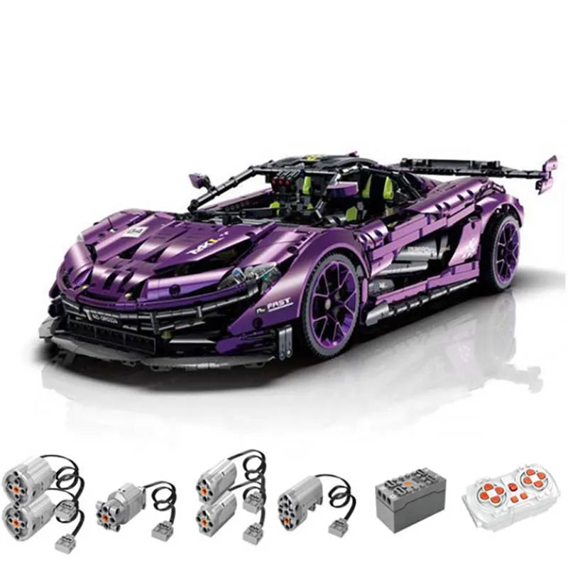 3568pcs RC Technical Remote Control Sports Car Building Blocks Model MOC P1 Racing Car Bricks Toys for Boys Kids Gift Set