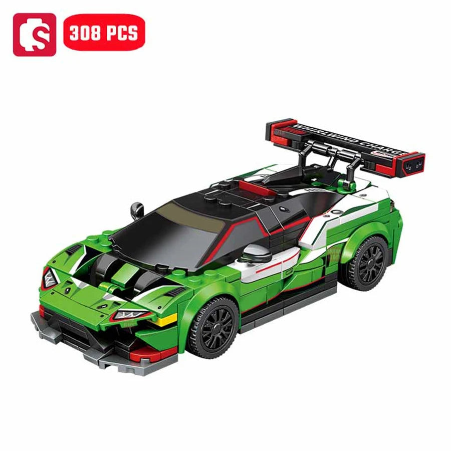 SEMBO BLOCK BK8 City Sports Car Racing Model Assembly Building Block Technology Supercar Vehicle Bricks Toys Boys Birthday Gifts - CADA BRICKS®