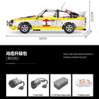 YC23043 Racing Sport Retro Rally Car 1:8 MOC Technical Building Blocks Assembling  Bricks Model Toys for Children Christmas Gift