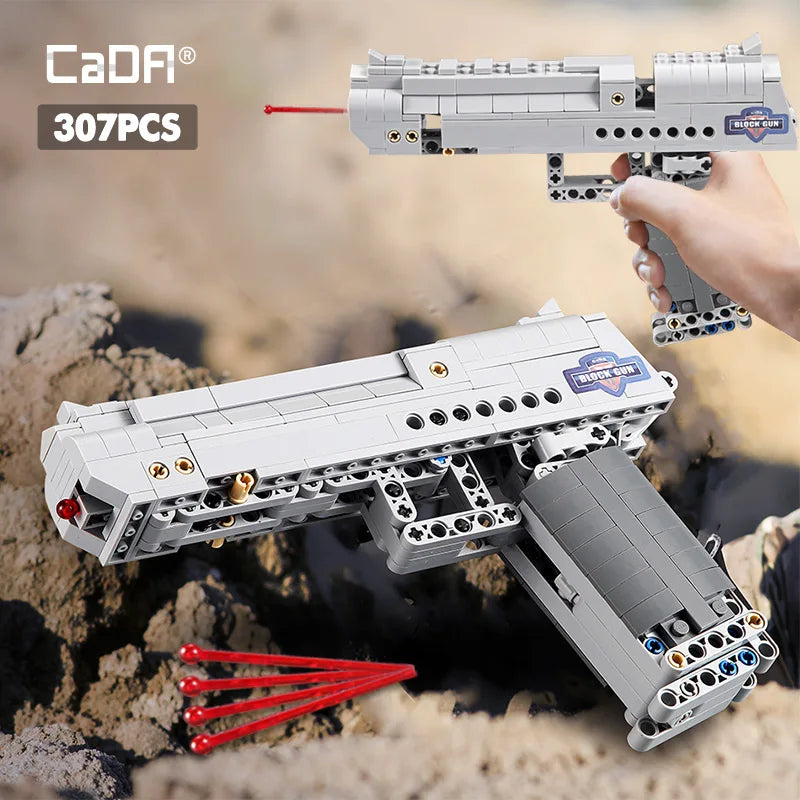 CADA Militare WW2 Pistola Desert Eagle Pistola MK23 Mitraglietta Uzi Blocchi da costruzione città polizia Mattoni Giocattolo per bambini regali