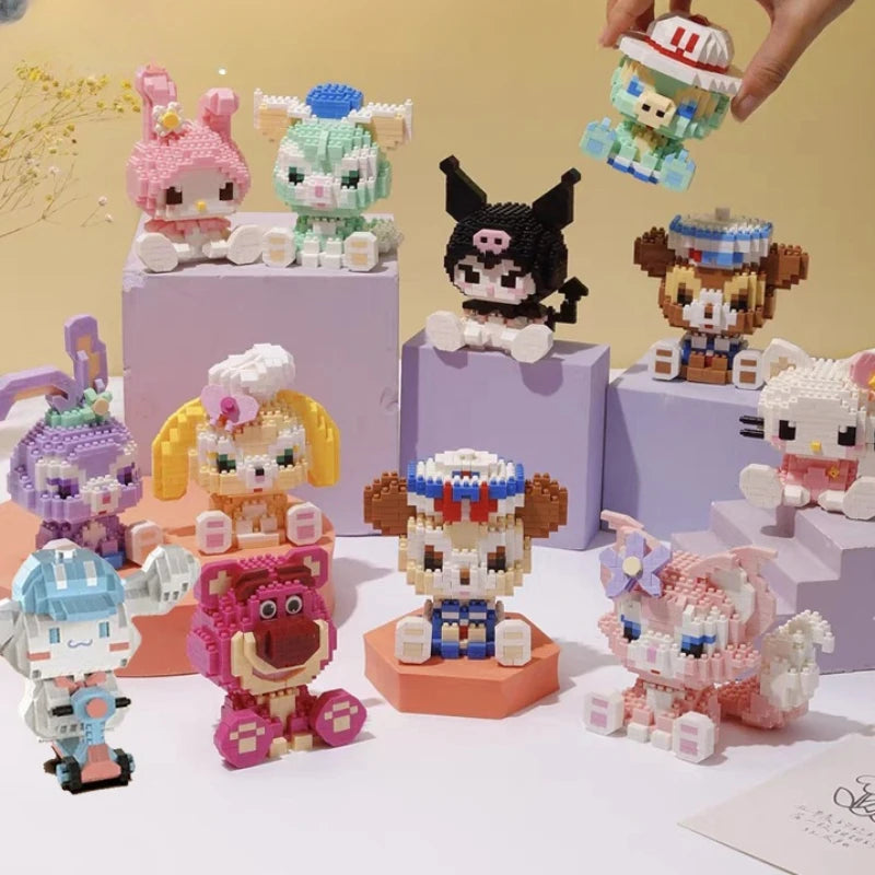 Disney 108 style Stitch LinaBell StellaLou Building Blocks Princess Cartoon Figrues Bricks Children's Assembly Toys Model Gift - CADA BRICKS®