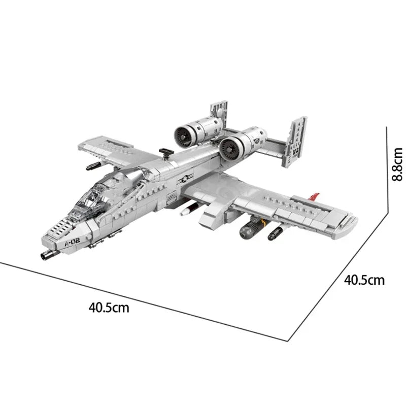 Hoogwaardige Militaire De A10 F35 Jachtvliegtuig Bouwstenen Doe-Het-Zelf WO2 Vliegtuig Bakstenen Speelgoed Cadeaus Voor Kinderen