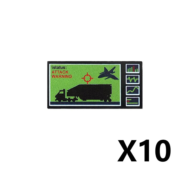 City Printed Accessories Building Blocks Computer Controller Monitor Keyboard Dashboard Mobile Phone Radio Mini Bricks Kids Toys - CADA BRICKS®