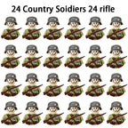 Military Building Blocks, Figures, Action Figures, Toys, Mini Dolls, Soldier Characters, Children's Toys, National Army Phalanx - CADA BRICKS®