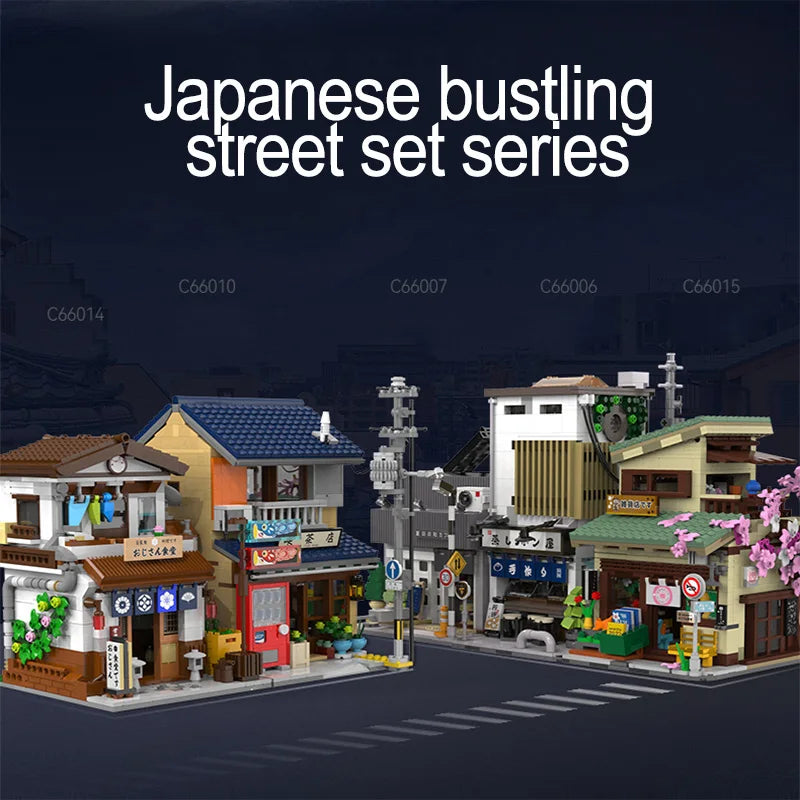 Cada LED City Japanese Style Canteen House Architecture Building Blocks Late Night Canteen Figures Bricks Toys for Kid Gifts - CADA BRICKS®