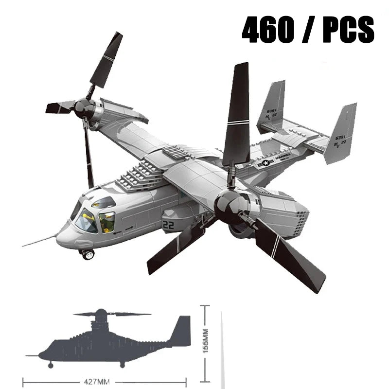 2024 Sluban WW2 Military Russia Air Weapon Mi-24 Attack Helicopters Hind Model Building Blocks Classics Fighter Bricks Plane Toy