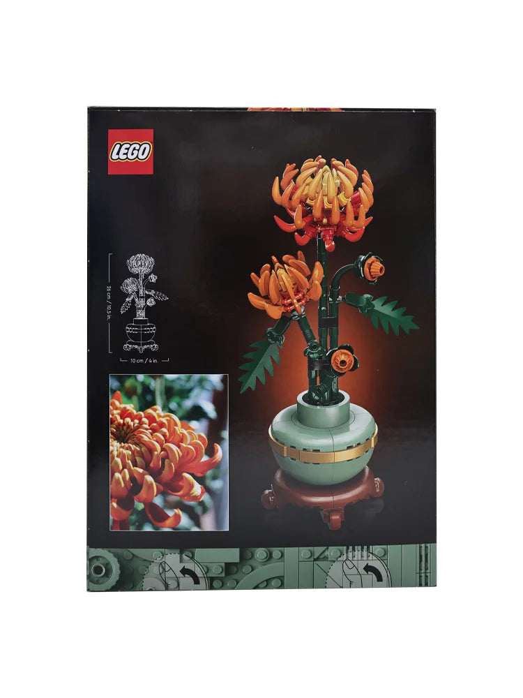 LEGO 10368 Icons Krysantemum Blomsterdekor, Kreativt Byggesett for Voksne, Blomsterutstilling fra Den Botaniske Samlingen