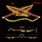 Samurai Sword Building Blocks Ninja Blade Katana Japanese Anime Butterfly Nichirin Knife Bricks MOC Children Toys for Adult Gift - CADA BRICKS®