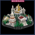 MOC Ville Architecture Merveilles Anciennes Du Monde Modèle Blocs De Construction Pyramide Temple Collection Série Jouets Cadeaux