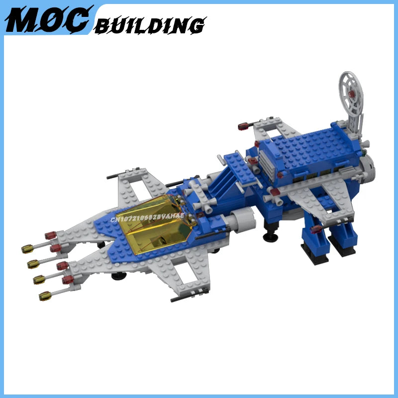 MOC Building Blocks Classic Space Station Series Small Moon Buggy Rocket Car Creative Shuttle-Craft Toys DIY Bricks Xmas Gifts