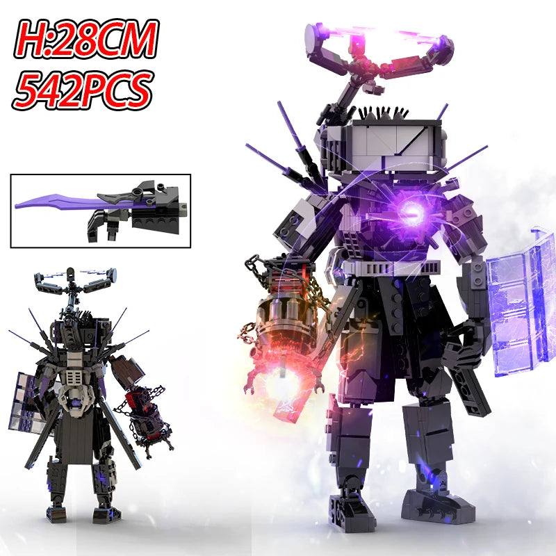 Christmas toys Skibidi Toilet The Audio Man and TV Titan Man Speakerman Moc Building Blocks For Toys DIY Bricks Toy Set - CADA BRICKS®