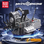 Mould King MOC Technical Car Engine Toys The Motorized Rotary Piston Engine Building Block Brick Set Kids Christmas Gift 10212