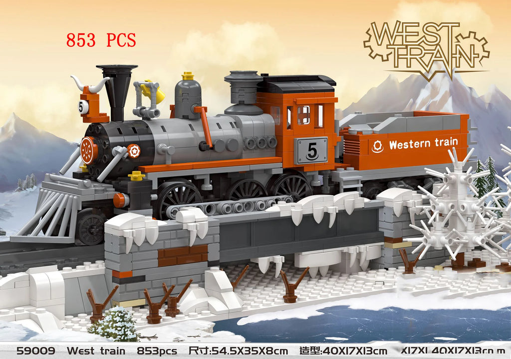 City Train Set Steam Bullet Vehicle Cargo Railway Station Model Building Blocks Brick Tracks Rail No Motor Kits Carriage Kid Toy - CADA BRICKS®