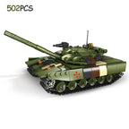 New Military Series Armored Vehicle Transport Truck  Building Blocks Leopard Tank Set T64 Tank MOC Bricks Educational Toys