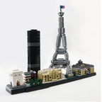Architecture Paris Dubai London Sydney Chicago Shanghai Building Blocks Kit Bricks Classic City Model Kid Toys For Children Gift