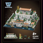 Creative Expert MOC 66034 Retro Temple Greece Acropolls in Athens Castle of Athens Model 1988PCS Building Blocks Brick Toys