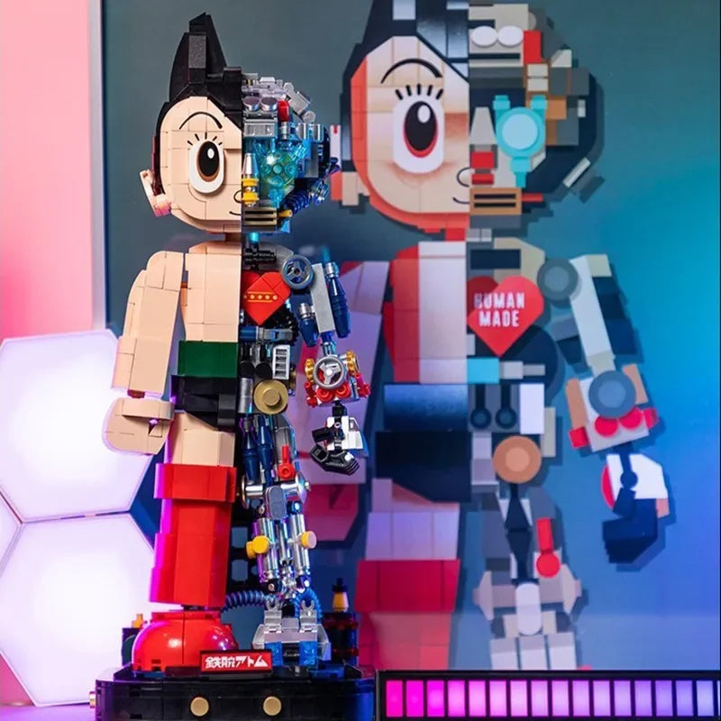 Astro Boy 70th Anniversary Assembled Building Blocks Trendy Desktop Model Ornaments Collectible Toys Holiday Gift - CADA BRICKS®