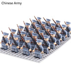 24pcs WW2 Military Army Soldier Soviet US UK German France Building Blocks Set Model Bricks Action Figures Weapon Toys Kids Gift - CADA BRICKS®