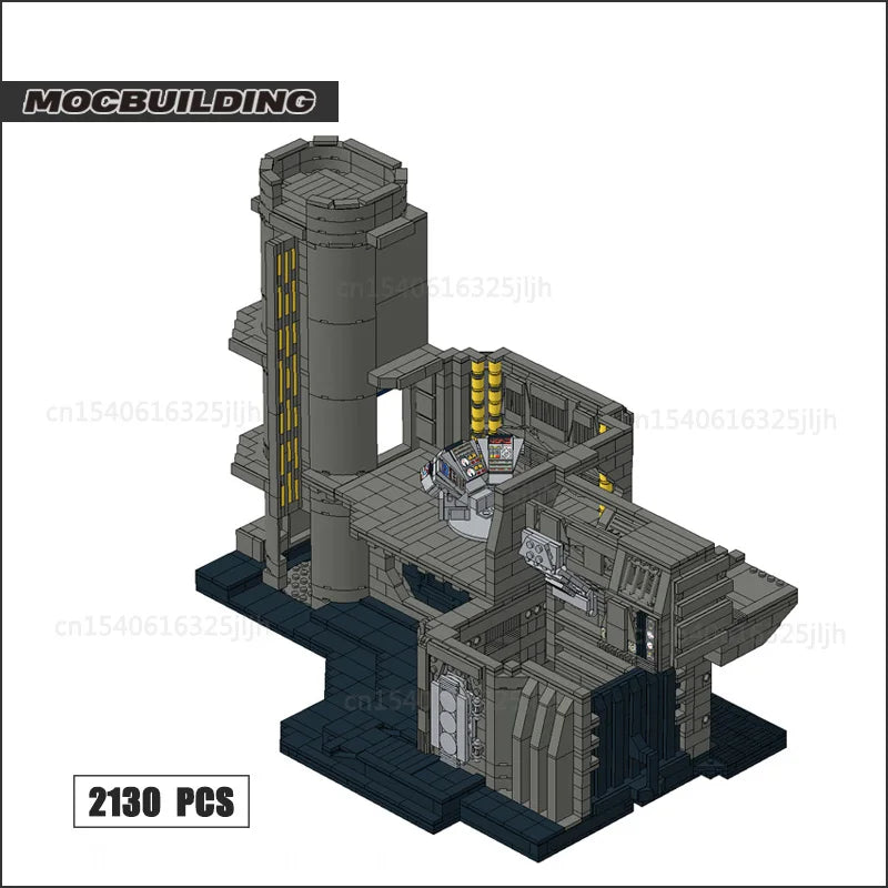 Space Battle Station MOC Building Blocks Movie Diorama Base Architecture Technology Bricks Collection Model Toys Xmas Gifts