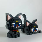 Dual Form Cat Shape Pet Series Model Micro Mini Building Blocks Toys Pocket-Sized Cuteness Pet Cat Display Decor Good For Girls - CADA BRICKS®