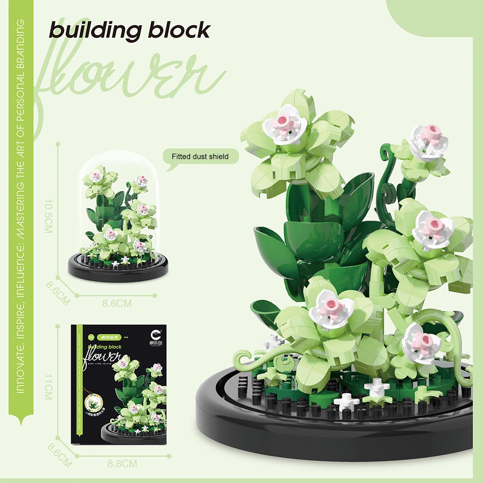 Diy Micro Flower Building Blocks Mini Bricks Particles Eternal Life Flowers Home Decoration Assembling Puzzle Toy Christmas Gift - CADA BRICKS®