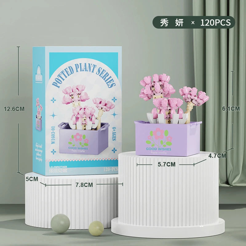 Bouquet Flower Mini Diy Building Block Toys for Children Bricks Blocks for Adults Constructor Micro Bricks Construction Set Gift - CADA BRICKS®