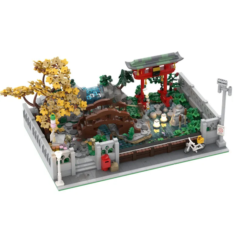 Moc Building Blocks Chinese style Garden Architecture Technology Module Building Blocks Festival Gift Children's Toy DIY Set