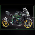 IN STOCK 1: 5 Motorcycle H2R Building Blocks Model MOC Autocycle Sports Car Technology Bricks Toys for Children Gift Set