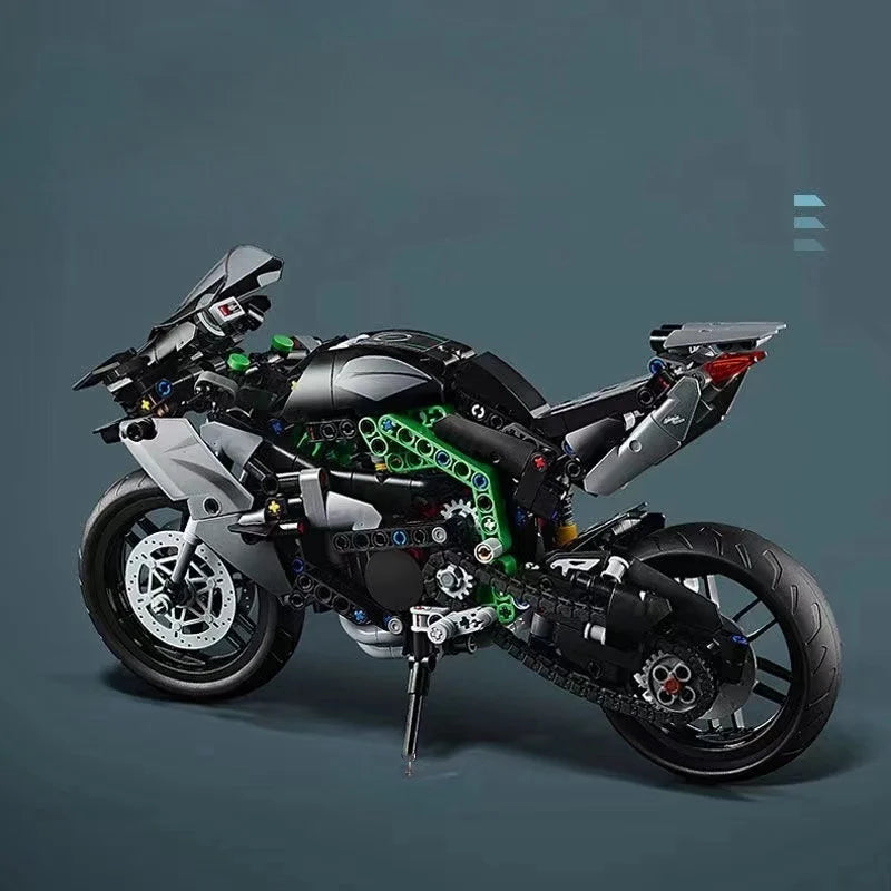 New Technical Famous H2R Motorcycle Building Blocks 42170 Locomotive Model Vehicle Racing Car Toys Bricks Motorbike Boy Kid Gift