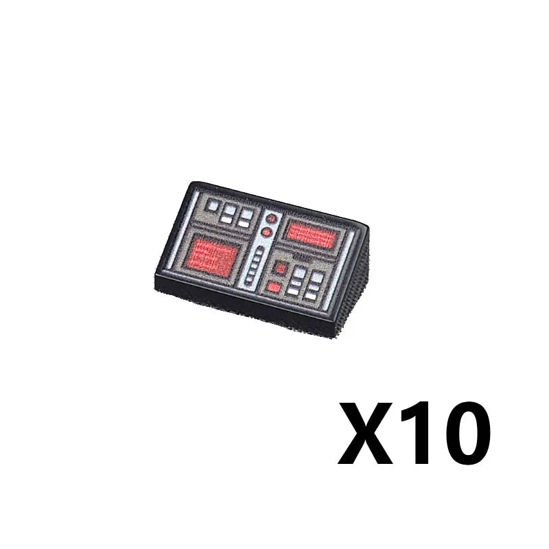 City Printed Accessories Building Blocks Computer Controller Monitor Keyboard Dashboard Mobile Phone Radio Mini Bricks Kids Toys - CADA BRICKS®