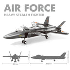 2025 new large F-15 J-20 military combat armed aircraft reconnaissance aircraft building blocks assembled toy boy birthday gift - CADA BRICKS®