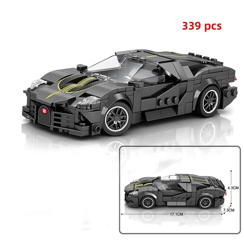 Car Series Building Blocks Model Sets Sports Racing Speed Champion DIY Educational Bricks Toys Boys Kids Adult Christmas Gifts