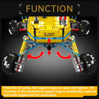 MOULD KING 17060 Teknisk pneumatisk terrenggående gravemaskin lastebil byggesett gravemaskin bil klosser leker for barn gaver