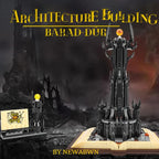 Creative svart tårn magisk bok byggeklosser bok ekspertideer murstein mørkt tårn med lys monteringsleketøy for gutter gaver til barn