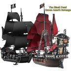 Pirates Of The Caribbeans Queen Anne Revenge Warship The Black Pearl 4195 4184 Ship Building Blocks Model Toys Bricks Kids Gifts - CADA BRICKS®