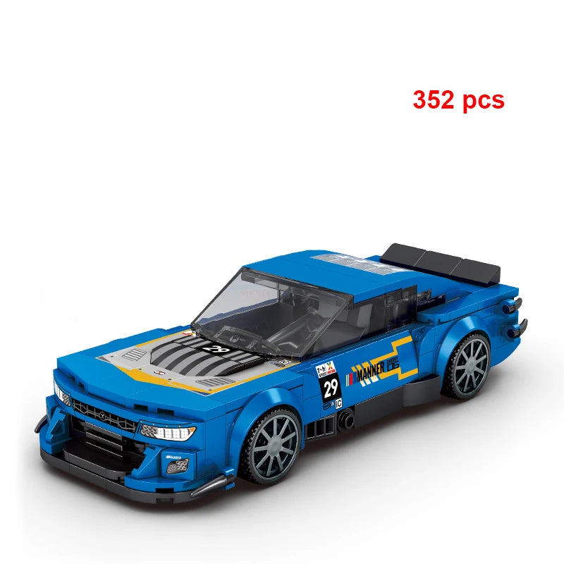 Moc Speed Champion Technical Car City Vehicle Racing Car Building Blocks Sports Car Garage Carro Rennau Voiture Creative Toys - CADA BRICKS®