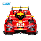 1518Pcs 1:10 Cada MOC City Remote Control Flame Racing Car Model Building Blocks RC V6 Sports Vehicle Bricks Toys Festival Gifts - CADA BRICKS®