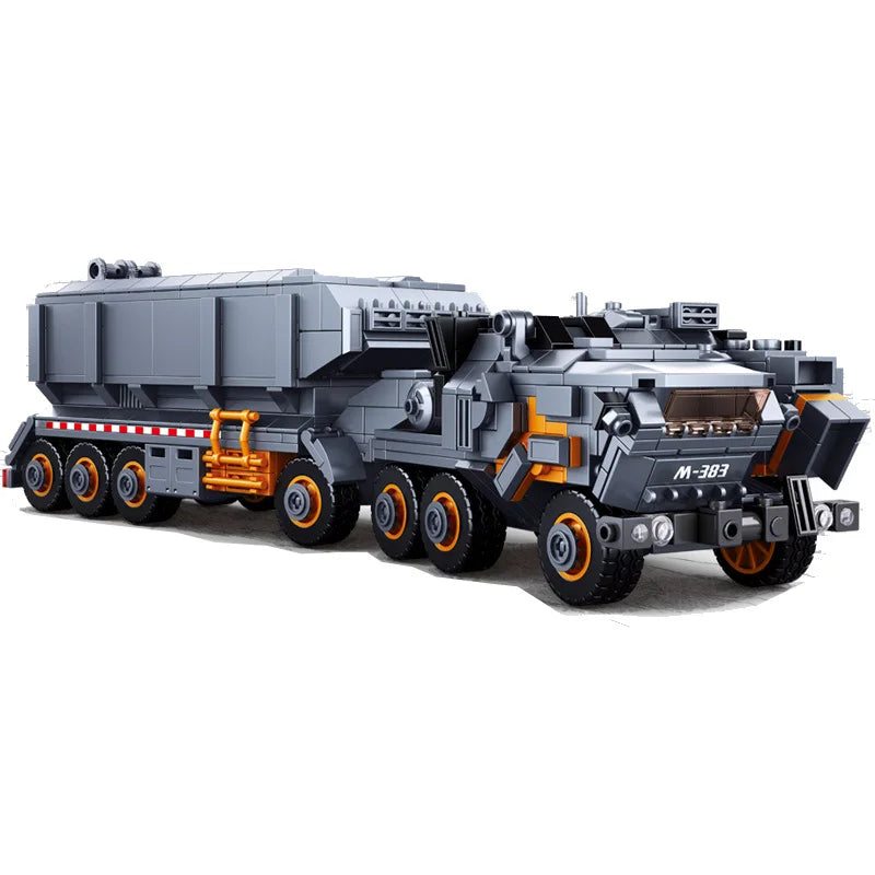 Military Model Building Block the Wandering Earth Heavy Transport Vehicle Truck 832pcs Educational Bricks Toy Boy